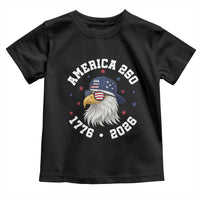 250 Years American Anniversary Toddler T Shirt Patriotic Bald Eagle Fourth of July