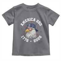 250 Years American Anniversary Toddler T Shirt Patriotic Bald Eagle Fourth of July
