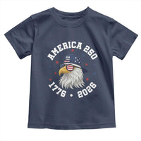 250 Years American Anniversary Toddler T Shirt Patriotic Bald Eagle Fourth of July