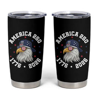 250 Years American Anniversary Tumbler Cup Patriotic Bald Eagle Fourth of July