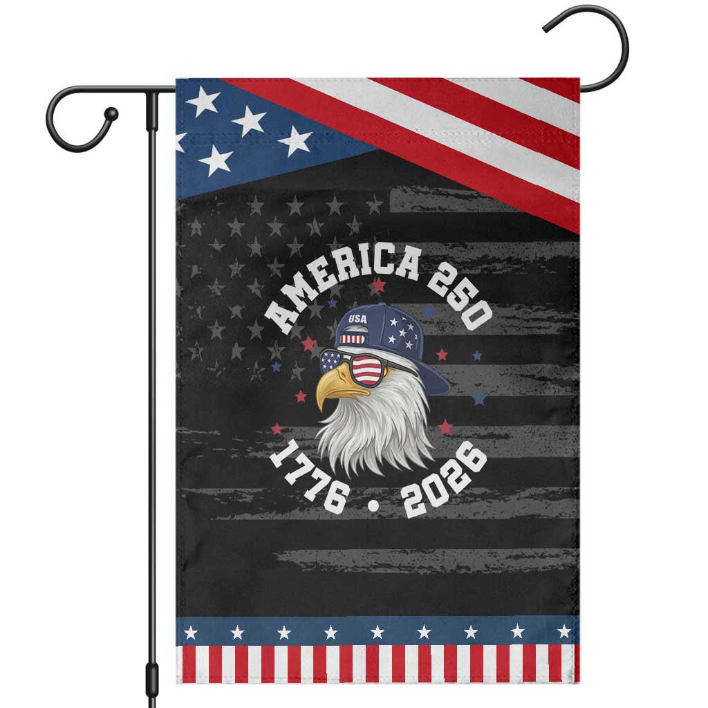 250 Years American Anniversary Patriotic Garden Flag Patriotic Bald Eagle Fourth of July