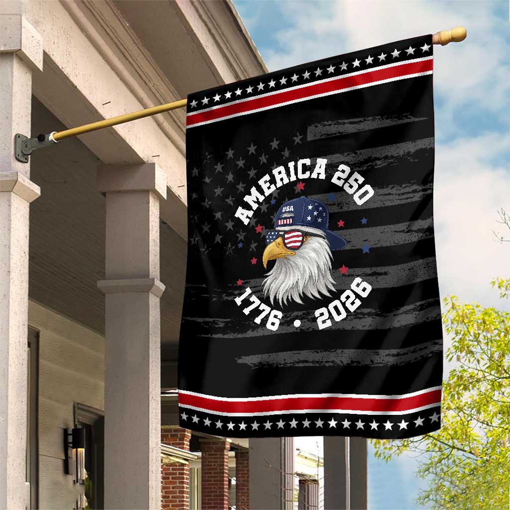 250 Years American Anniversary Patriotic Garden Flag Patriotic Bald Eagle Fourth of July