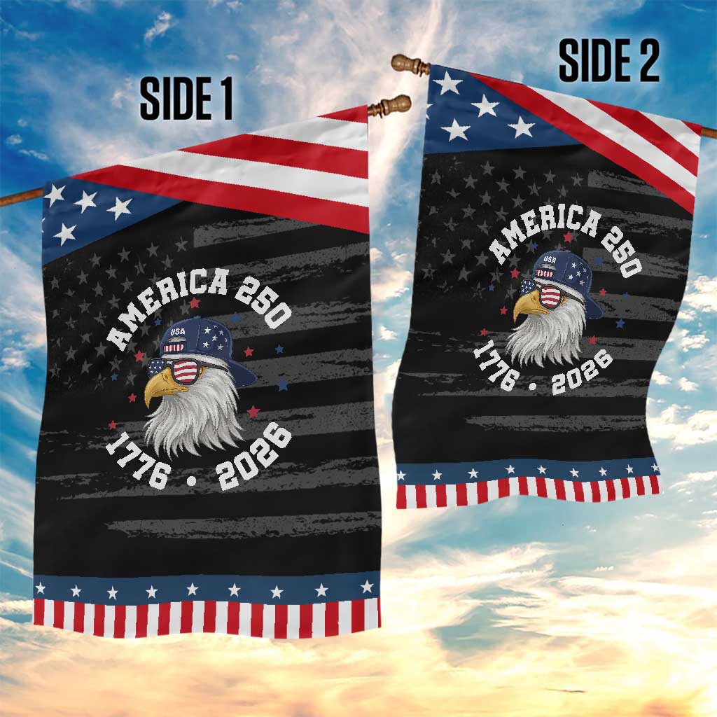 250 Years American Anniversary Patriotic Garden Flag Patriotic Bald Eagle Fourth of July