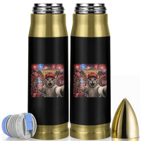250 Years Of Freedom Bullet Tumbler Funny Cat Selfie 4th of July Party