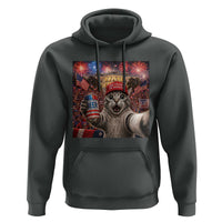 250 Years Of Freedom Hoodie Funny Cat Selfie 4th of July Party