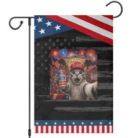 250 Years Of Freedom Patriotic Garden Flag Funny Cat Selfie 4th of July Party