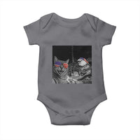 Funny Cat Selfie 4th of July Baby Onesie Patriotic Eagle American Flag Gift