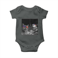 Funny Cat Selfie 4th of July Baby Onesie Patriotic Eagle American Flag Gift