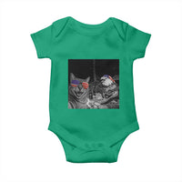 Funny Cat Selfie 4th of July Baby Onesie Patriotic Eagle American Flag Gift