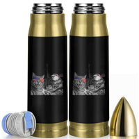 Funny Cat Selfie 4th of July Bullet Tumbler Patriotic Eagle American Flag Gift