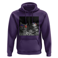 Funny Cat Selfie 4th of July Hoodie Patriotic Eagle American Flag Gift