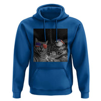 Funny Cat Selfie 4th of July Hoodie Patriotic Eagle American Flag Gift