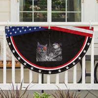 Funny Cat Selfie 4th of July Patriotic Fan Flag Eagle American Flag Gift