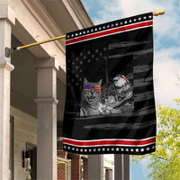 Funny Cat Selfie 4th of July Patriotic Garden Flag Patriotic Eagle American Flag Gift