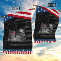 Funny Cat Selfie 4th of July Patriotic Garden Flag Patriotic Eagle American Flag Gift