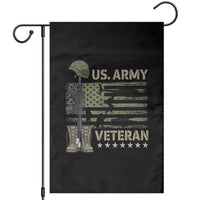 US Arrny Veteran Garden Flag Proud Soldier USA Flag Camouflage Military - Wonder Print Shop