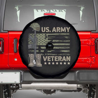 US Arrny Veteran Spare Tire Cover Proud Soldier USA Flag Camouflage Military - Wonder Print Shop