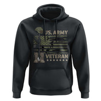 US Arrny Veteran Hoodie Proud Soldier USA Flag Camouflage Military - Wonder Print Shop