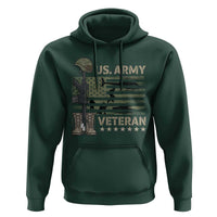US Arrny Veteran Hoodie Proud Soldier USA Flag Camouflage Military - Wonder Print Shop