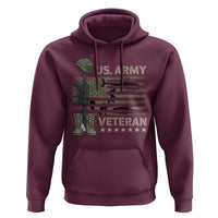 US Arrny Veteran Hoodie Proud Soldier USA Flag Camouflage Military - Wonder Print Shop