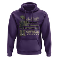 US Arrny Veteran Hoodie Proud Soldier USA Flag Camouflage Military - Wonder Print Shop