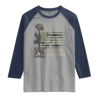 US Arrny Veteran Raglan Shirt Proud Soldier USA Flag Camouflage Military - Wonder Print Shop