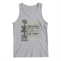 US Arrny Veteran Tank Top Proud Soldier USA Flag Camouflage Military - Wonder Print Shop