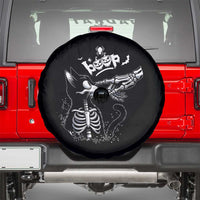 Black Cat Halloween Spare Tire Cover Skeleton Hand Boop - Wonder Print Shop
