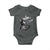 Black Cat Halloween Baby Onesie Skeleton Hand Boop - Wonder Print Shop