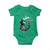 Black Cat Halloween Baby Onesie Skeleton Hand Boop - Wonder Print Shop