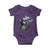 Black Cat Halloween Baby Onesie Skeleton Hand Boop - Wonder Print Shop