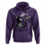 Black Cat Halloween Hoodie Skeleton Hand Boop - undefined