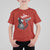 Black Cat Halloween T Shirt For Kid Skeleton Hand Boop - Wonder Print Shop