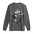 Black Cat Halloween Long Sleeve Shirt Skeleton Hand Boop - Wonder Print Shop
