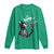 Black Cat Halloween Long Sleeve Shirt Skeleton Hand Boop - Wonder Print Shop