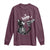 Black Cat Halloween Long Sleeve Shirt Skeleton Hand Boop - Wonder Print Shop