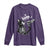 Black Cat Halloween Long Sleeve Shirt Skeleton Hand Boop - Wonder Print Shop