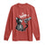 Black Cat Halloween Long Sleeve Shirt Skeleton Hand Boop - Wonder Print Shop