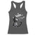 Black Cat Halloween Racerback Tank Top Skeleton Hand Boop - Wonder Print Shop