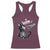 Black Cat Halloween Racerback Tank Top Skeleton Hand Boop - Wonder Print Shop