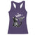 Black Cat Halloween Racerback Tank Top Skeleton Hand Boop - Wonder Print Shop