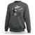 Black Cat Halloween Sweatshirt Skeleton Hand Boop - Wonder Print Shop