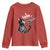 Black Cat Halloween Youth Sweatshirt Skeleton Hand Boop - Wonder Print Shop