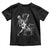 Rock Skeleton Cat Playing Guitar Toddler T Shirt Funny Halloween Kitty Music Lovers - Wonder Print Shop