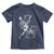 Rock Skeleton Cat Playing Guitar Toddler T Shirt Funny Halloween Kitty Music Lovers - Wonder Print Shop