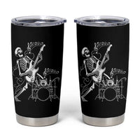 Rock Skeleton Cat Playing Guitar Tumbler Cup Funny Halloween Kitty Music Lovers