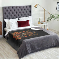 Funny Bigfoot Skeleton Throw Blanket Thanksgiving Day Sasquatch Pilgrim - Wonder Print Shop