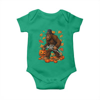 Funny Bigfoot Skeleton Baby Onesie Thanksgiving Day Sasquatch Pilgrim - Wonder Print Shop