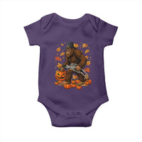 Funny Bigfoot Skeleton Baby Onesie Thanksgiving Day Sasquatch Pilgrim - Wonder Print Shop