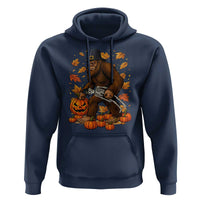 Funny Bigfoot Skeleton Hoodie Thanksgiving Day Sasquatch Pilgrim - Wonder Print Shop